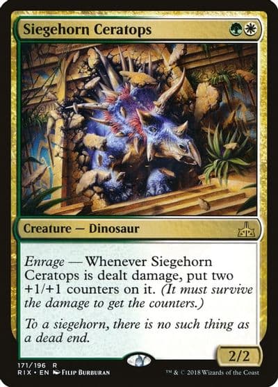 Siegehorn Ceratops Rivals of Ixalan Magic card