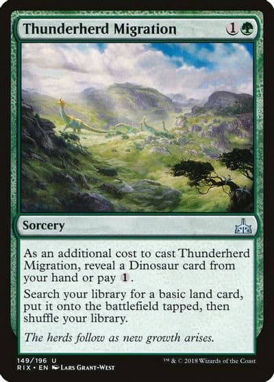 Thunderherd Migration Rivals of Ixalan Magic card