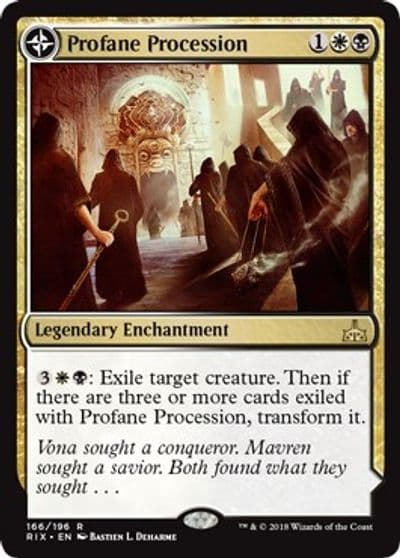 Profane Procession Rivals of Ixalan Magic card