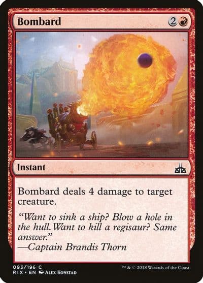 Bombard Rivals of Ixalan Magic card