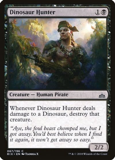 Dinosaur Hunter Rivals of Ixalan Magic card