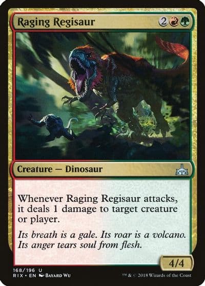 Raging Regisaur Rivals of Ixalan Magic card