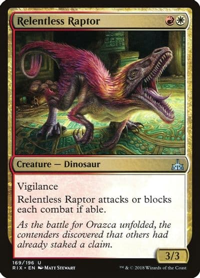 Relentless Raptor Rivals of Ixalan Magic card