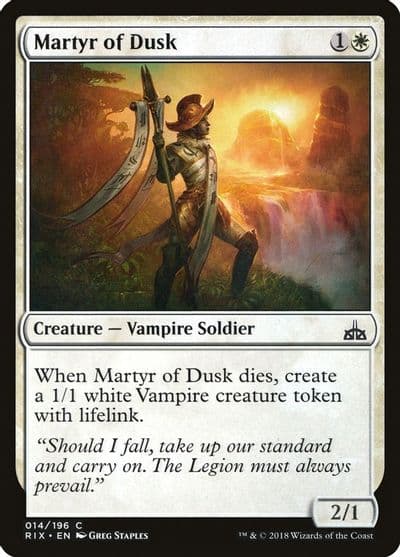 Martyr of Dusk Rivals of Ixalan Magic card