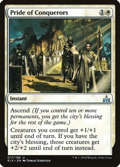 Pride of Conquerors Rivals of Ixalan Magic card