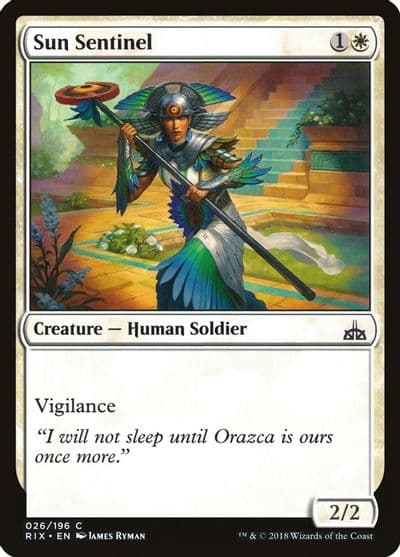 Sun Sentinel Rivals of Ixalan Magic card