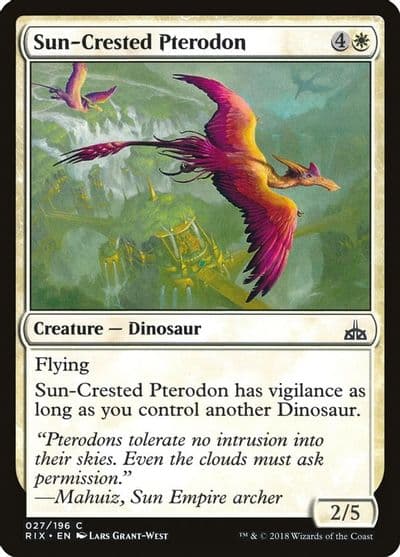 Sun Crested Pterodon Rivals of Ixalan Magic card