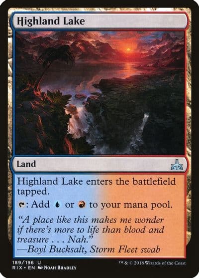 Highland Lake Rivals of Ixalan Magic card