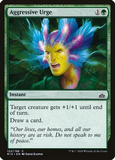 Aggressive Urge Rivals of Ixalan Magic card