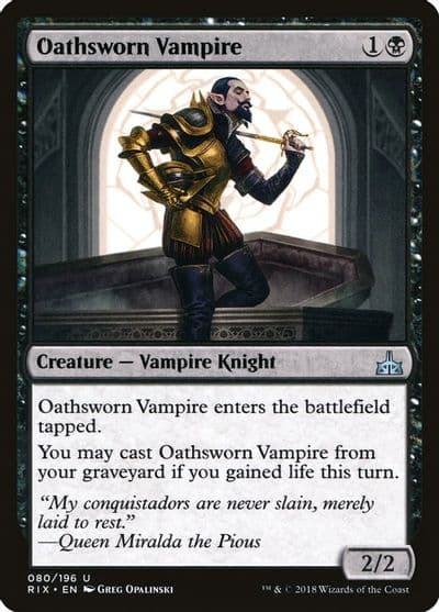 Oathsworn Vampire Rivals of Ixalan Magic card