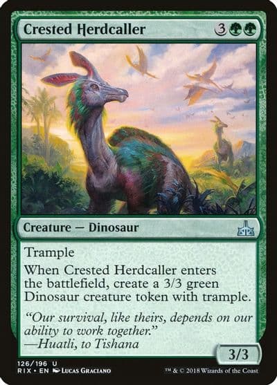 Crested Herdcaller Rivals of Ixalan Magic card