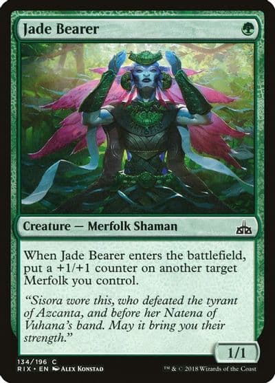 Jade Bearer Rivals of Ixalan Magic card