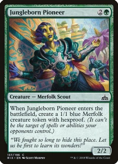 Jungleborn Pioneer Rivals of Ixalan Magic card