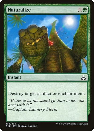 Naturalize Rivals of Ixalan Magic card