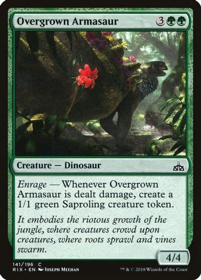 Overgrown Armasaur Rivals of Ixalan Magic card