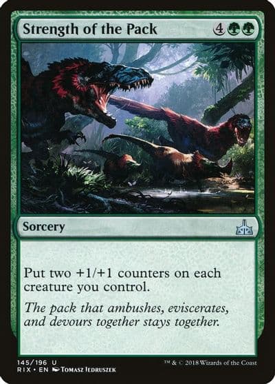 Strength of the Pack Rivals of Ixalan Magic card