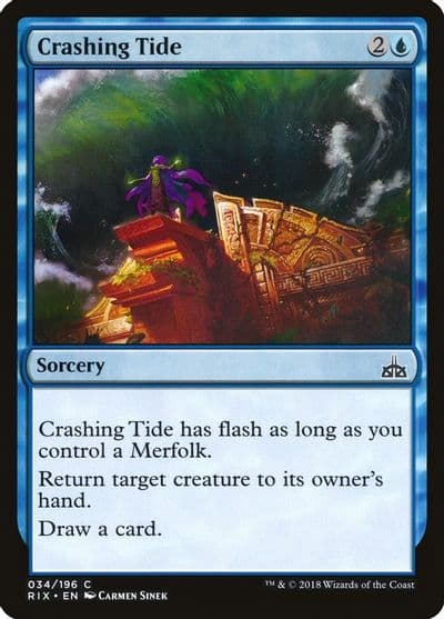 Crashing Tide Rivals of Ixalan Magic card