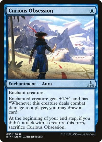 Curious Obsession Rivals of Ixalan Magic card