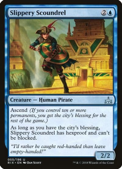 Slippery Scoundrel Rivals of Ixalan Magic card