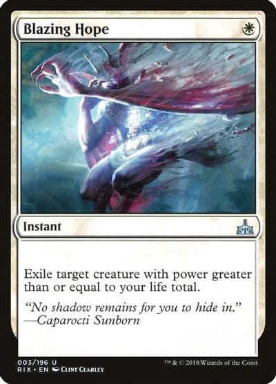 Blazing Hope Rivals of Ixalan Magic card