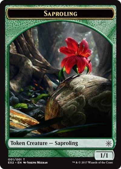 Saproling Treasure 007 Double Sided Token Explorers of Ixalan Magic card