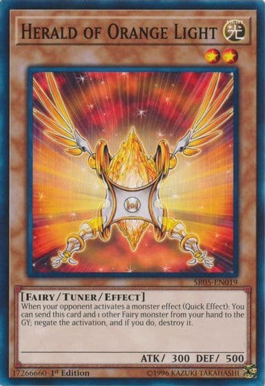 Herald of Orange Light Structure Deck: Wave of Light Yu-Gi-Oh! card
