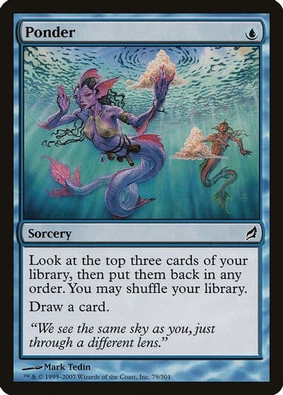 Ponder Lorwyn Magic card