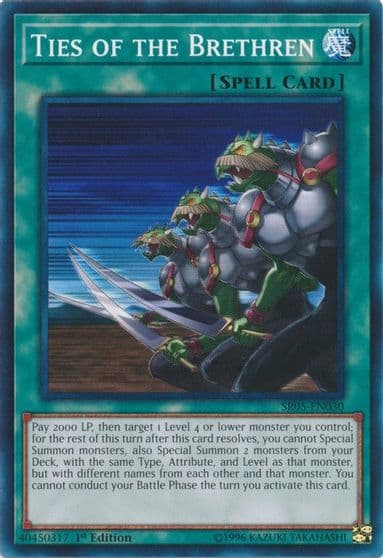 Ties of the Brethren Structure Deck: Wave of Light Yu-Gi-Oh! card