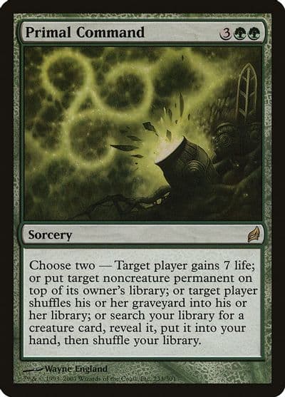 Primal Command Lorwyn Magic card