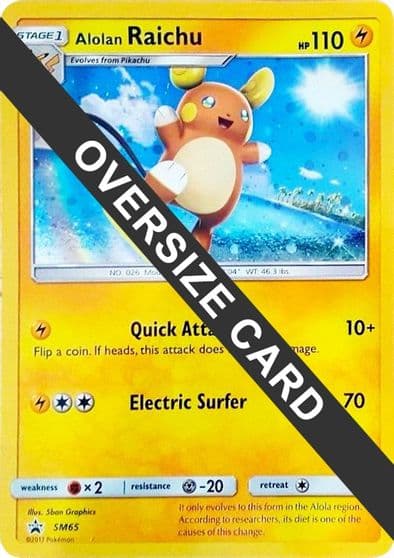Alolan Raichu - SM65 Jumbo Cards Pokemon card