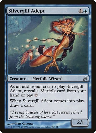 Silvergill Adept Lorwyn Magic card