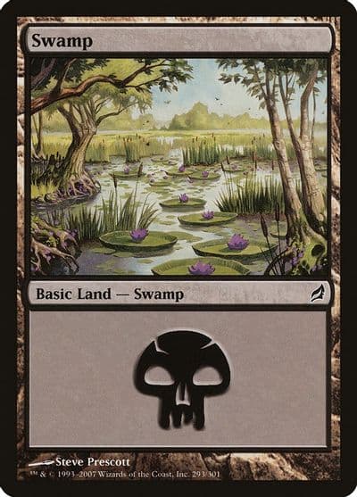 Swamp 293 Lorwyn Magic card