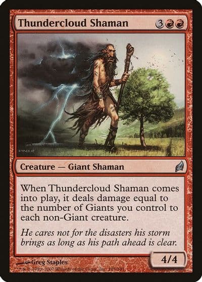 Thundercloud Shaman Lorwyn Magic card