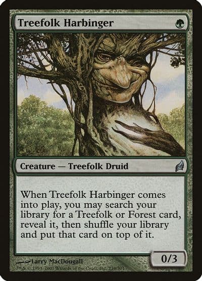 Treefolk Harbinger Lorwyn Magic card