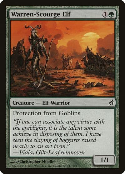 Warren Scourge Elf Lorwyn Magic card