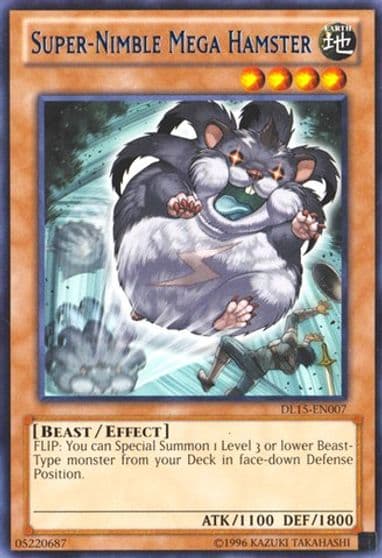 Super Nimble Mega Hamster Blue Duelist League Promo Yu-Gi-Oh! card