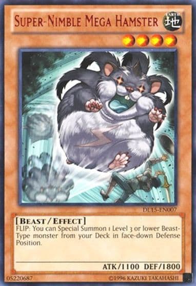 Super Nimble Mega Hamster Red Duelist League Promo Yu-Gi-Oh! card