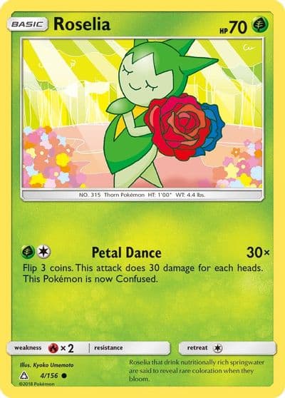 Roselia SM - Ultra Prism Pokemon card
