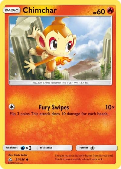 Chimchar (21) SM - Ultra Prism Pokemon card
