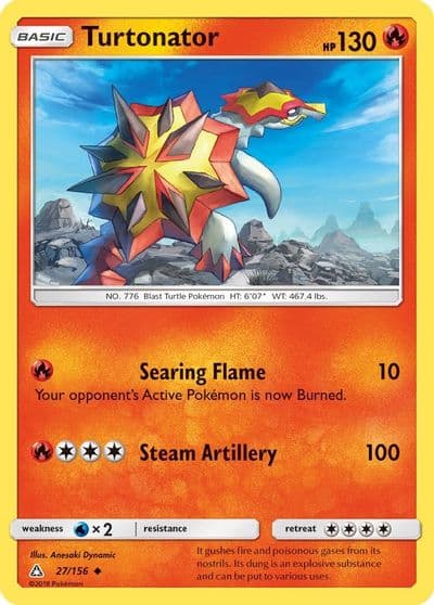 Turtonator SM - Ultra Prism Pokemon card