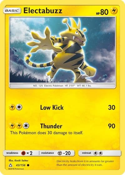 Electabuzz (#41 Pikachu Stamped) Battle Academy Pokemon card