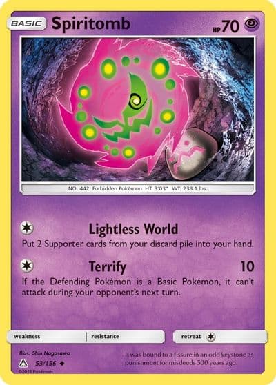 Spiritomb SM - Ultra Prism Pokemon card