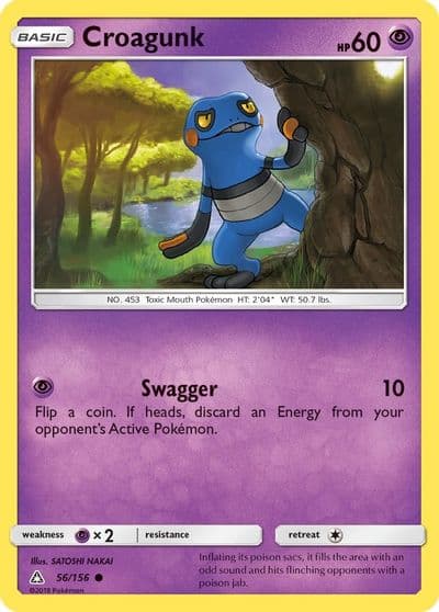 Croagunk SM - Ultra Prism Pokemon card