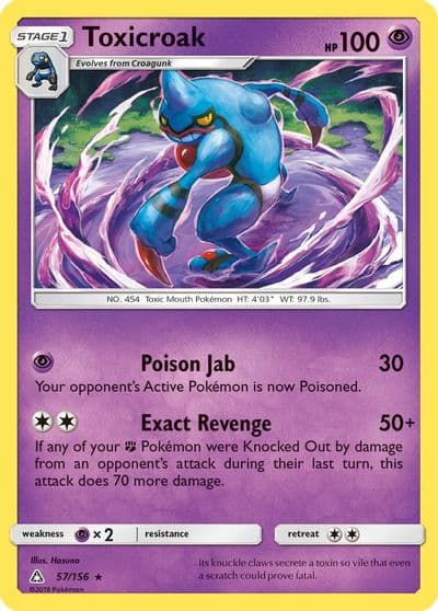 Toxicroak SM - Ultra Prism Pokemon card