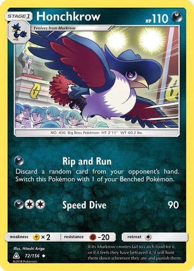 Honchkrow SM - Ultra Prism Pokemon card