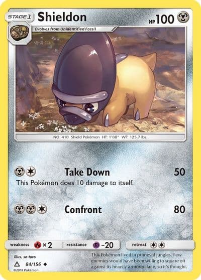 Shieldon SM - Ultra Prism Pokemon card