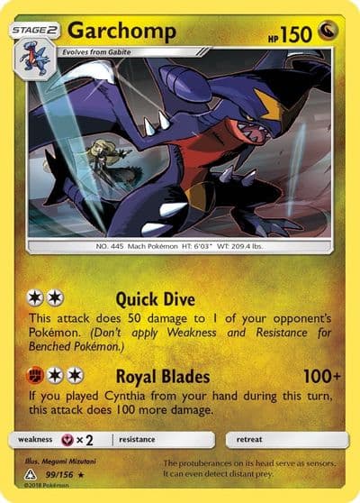 Garchomp SM - Ultra Prism Pokemon card