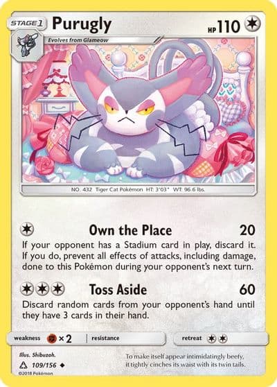Purugly SM - Ultra Prism Pokemon card