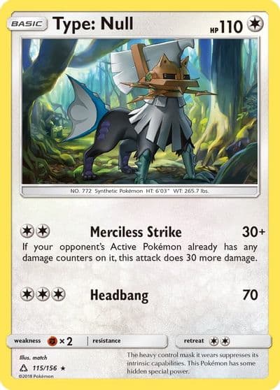 Type: Null SM - Ultra Prism Pokemon card