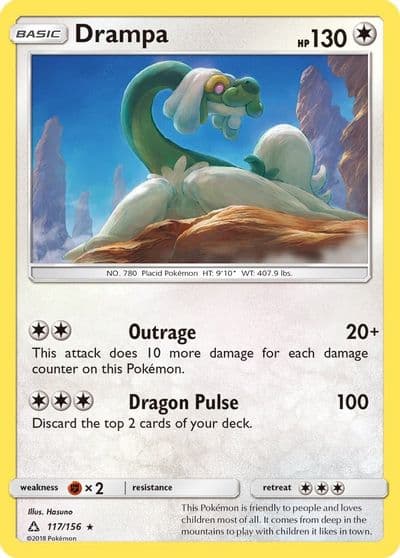 Drampa SM - Ultra Prism Pokemon card